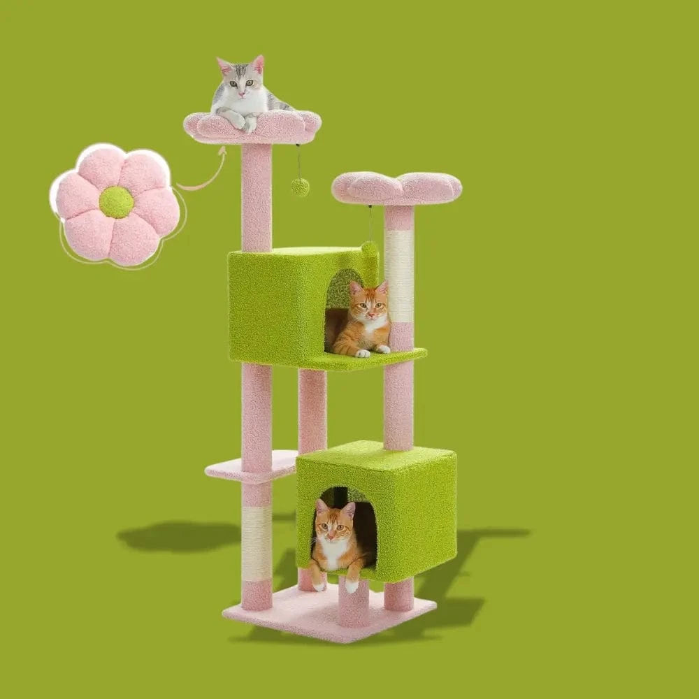 Arbre à chat 130 cm - Pour chats actifs Griffe d'Amour