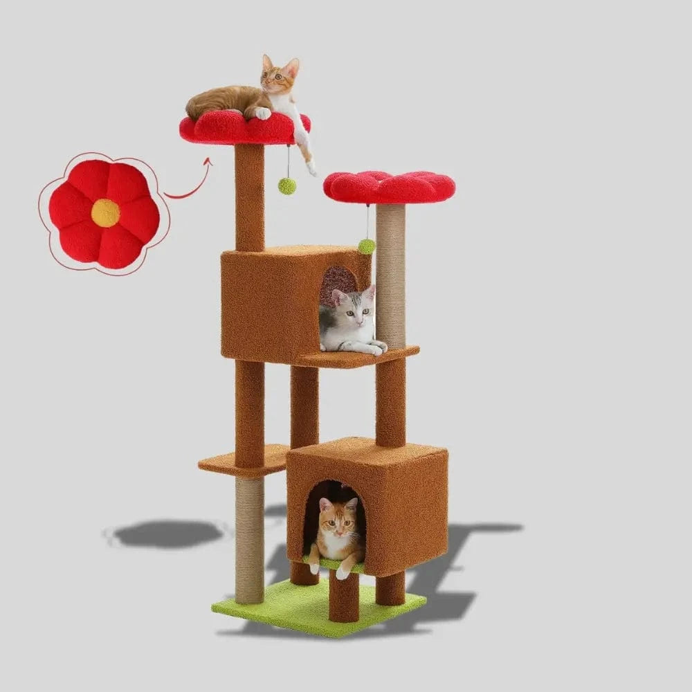 Arbre à chat 130 cm - Pour chats actifs Griffe d'Amour