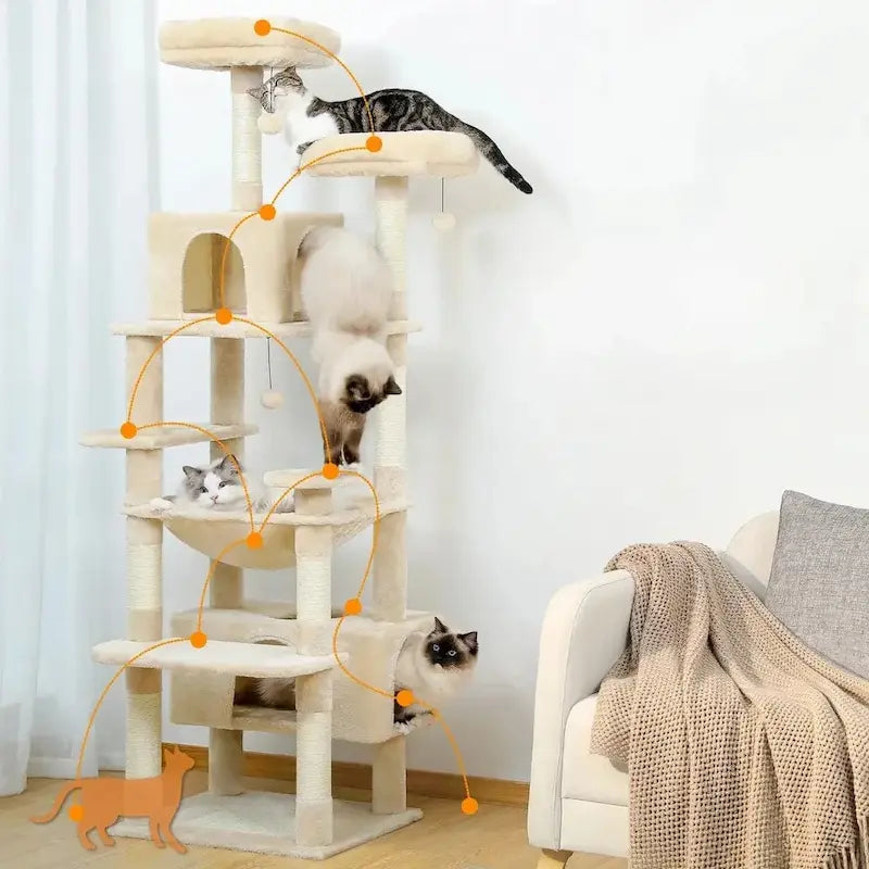 Arbre à chat 180 cm