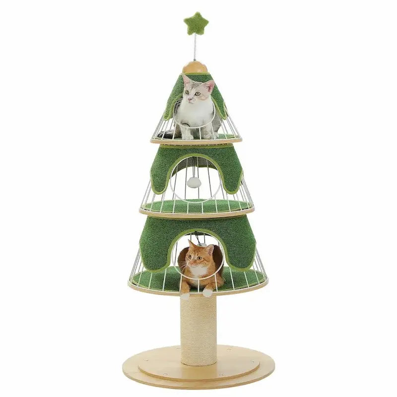 Arbre à chat sapin de Noël
