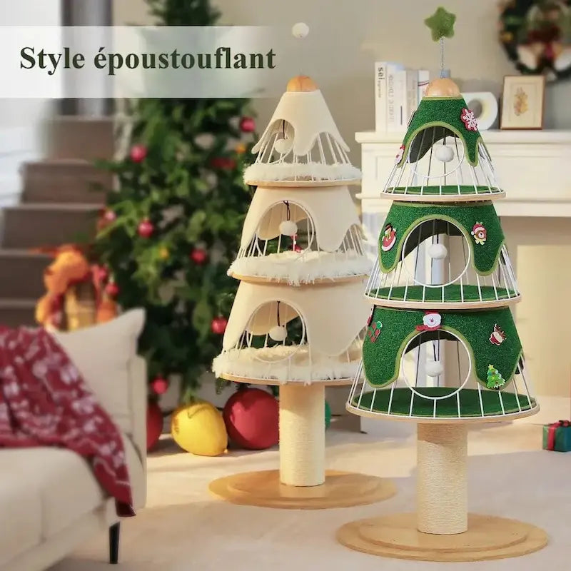 Arbre à chat sapin de Noël