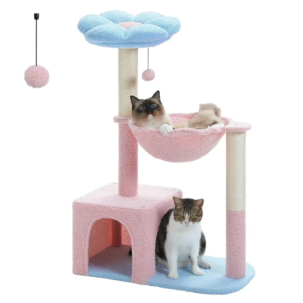 Arbre à chat fleur - Design unique Griffe d'Amour