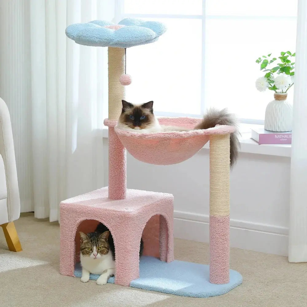 Arbre à chat fleur - Design unique Griffe d'Amour