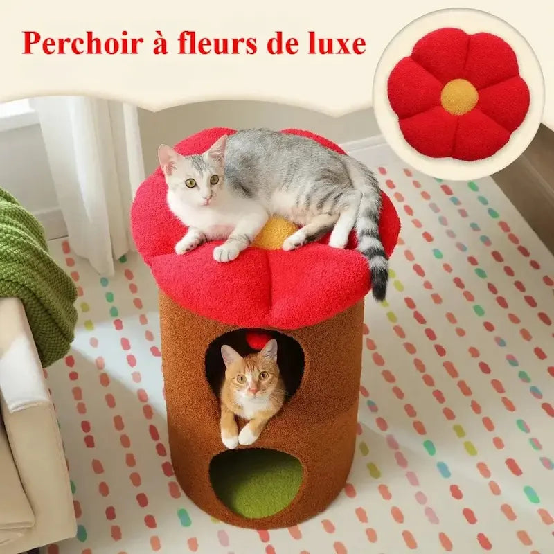 Arbre à chat tonneau