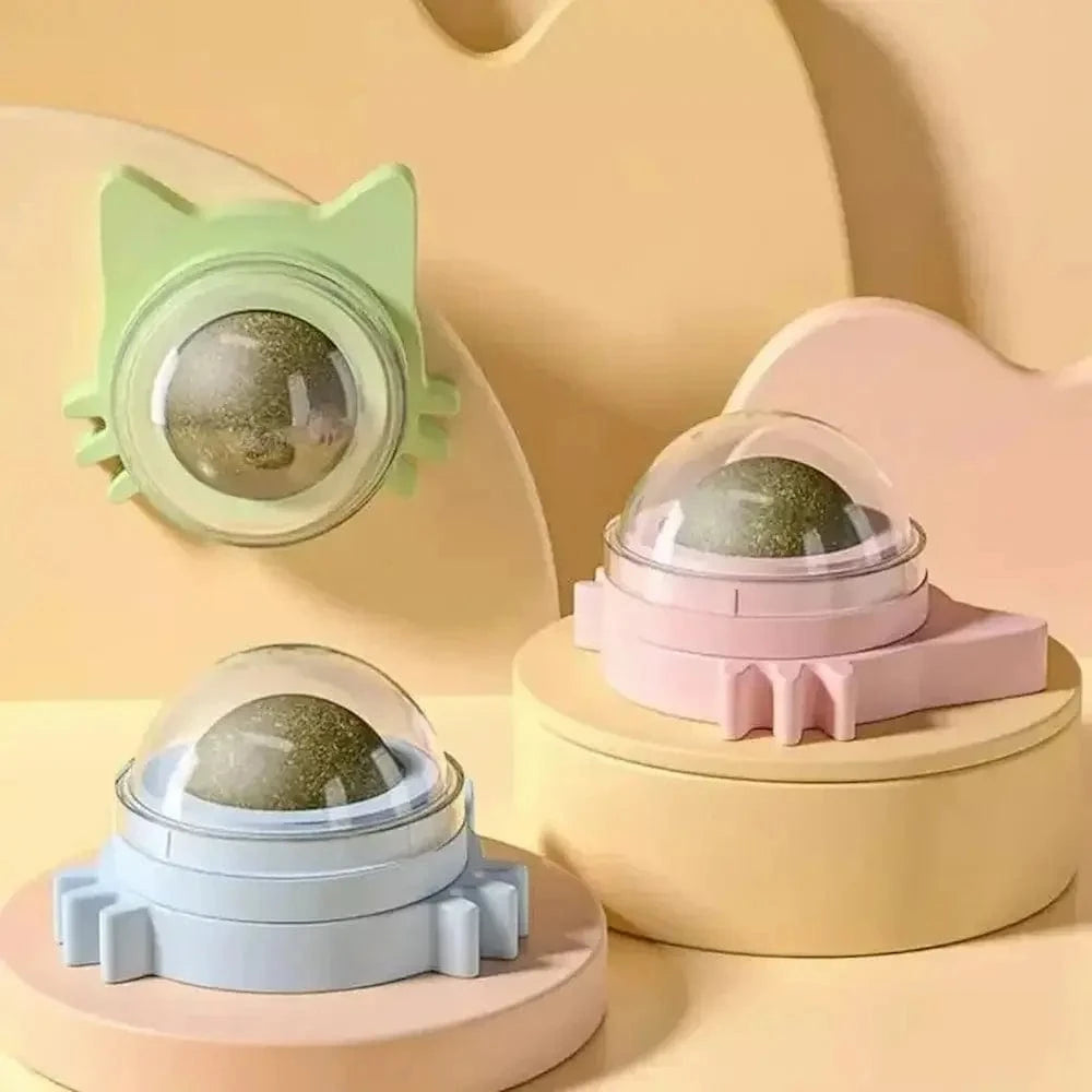 Boule herbe à chat murale - Griffe d'Amour