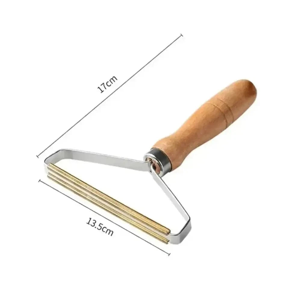 Brosse anti-poils chat en bois - Élimine les poils sans effort Griffe d'Amour
