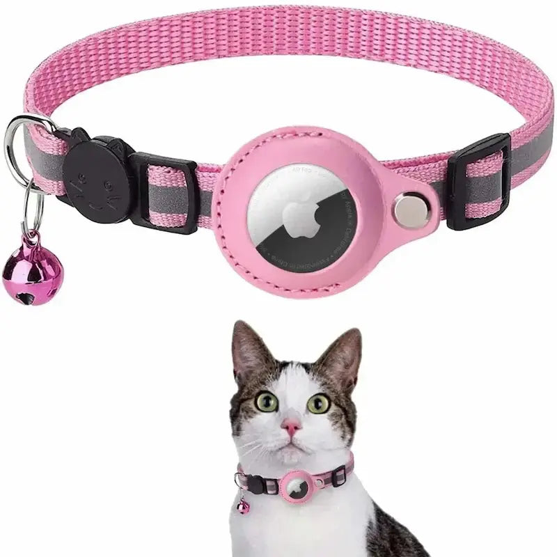 Collier chat AirTag