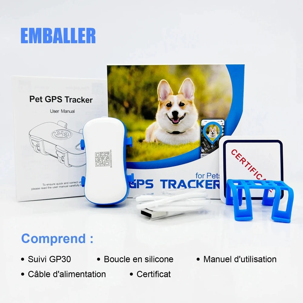 Collier gps chat avec abonnement - Suivi en temps réel Griffe d'Amour