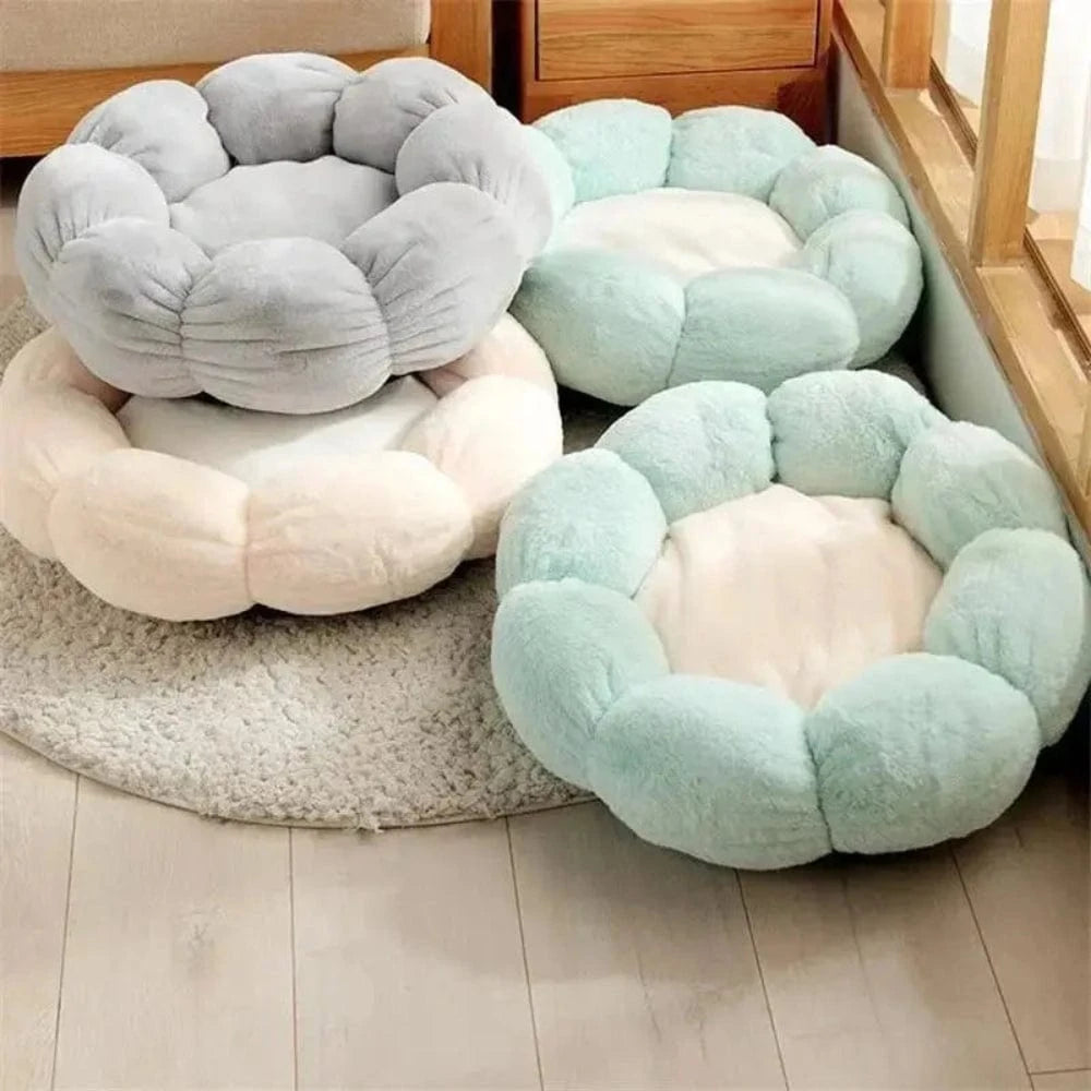 Coussin pour chat en forme de fleur Griffe d'Amour