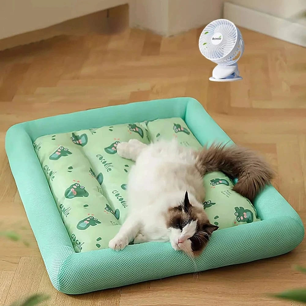 Coussin rafraichissant chat - Fraîcheur Instantanée Griffe d'Amour