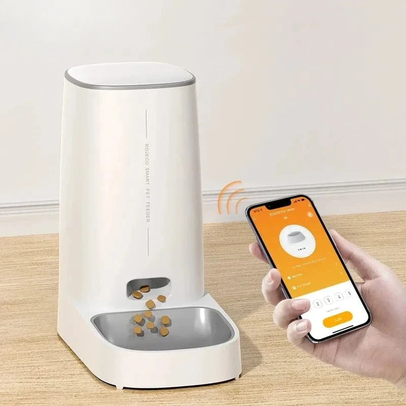 Distributeur de croquettes automatique Wi-Fi avec réservoir 4L Griffe d'Amour