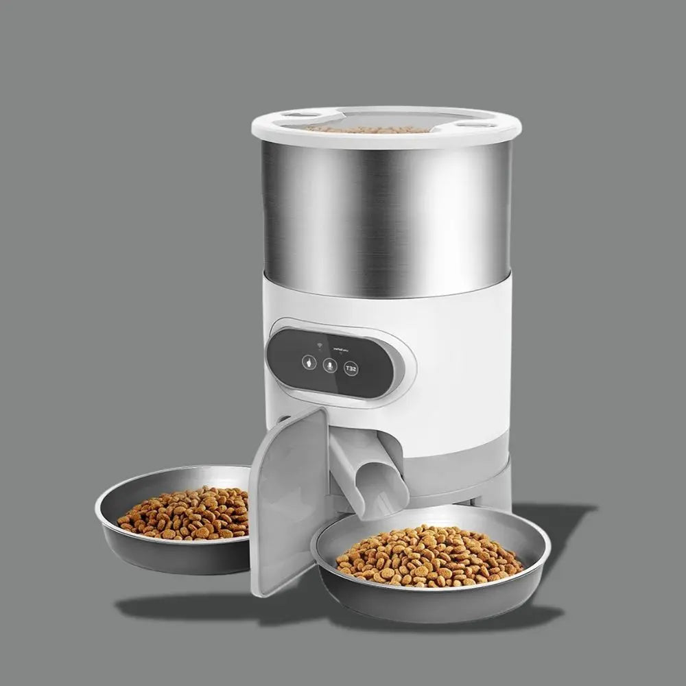 Distributeur automatique de croquettes pour 2 chats Griffe d'Amour