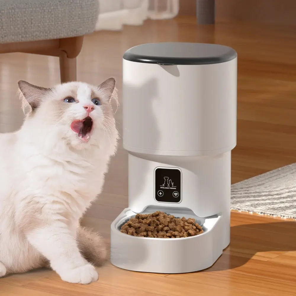 Distributeur de croquettes intelligent pour chat Griffe d'Amour