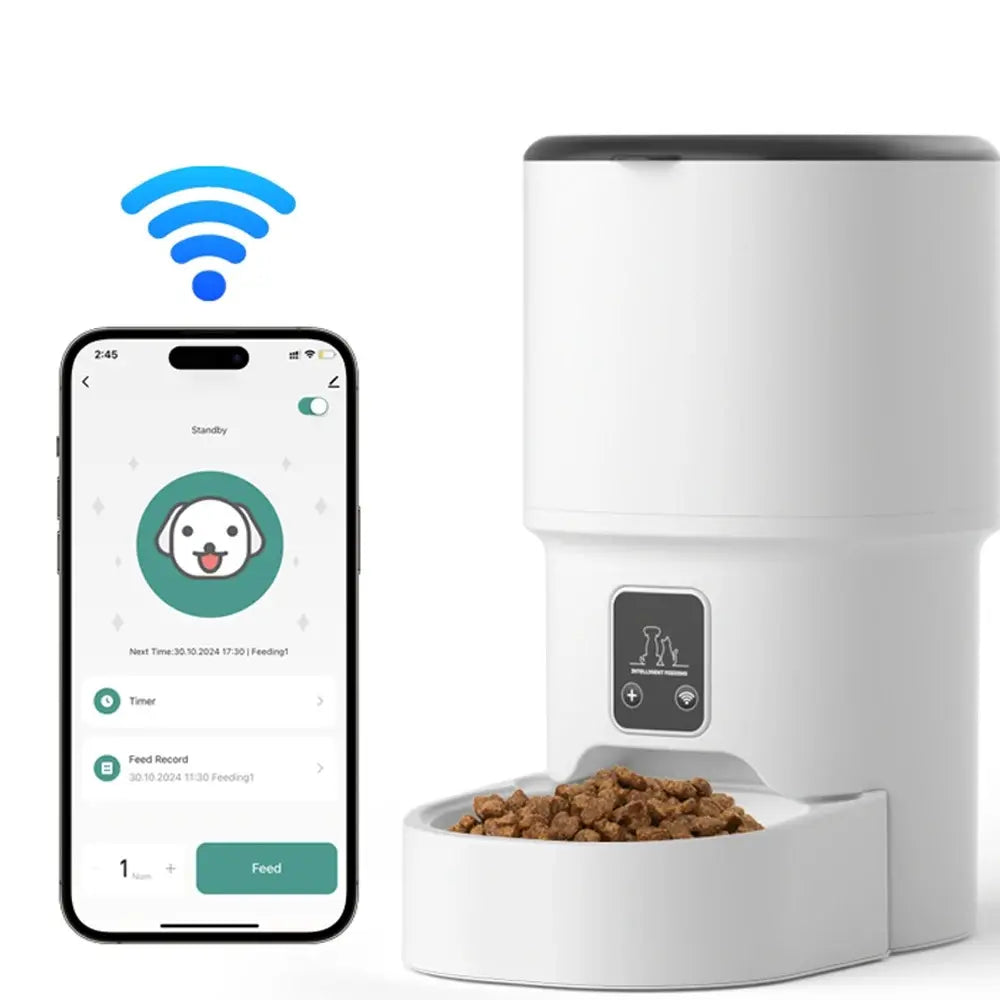 Distributeur de croquettes intelligent pour chat Griffe d'Amour