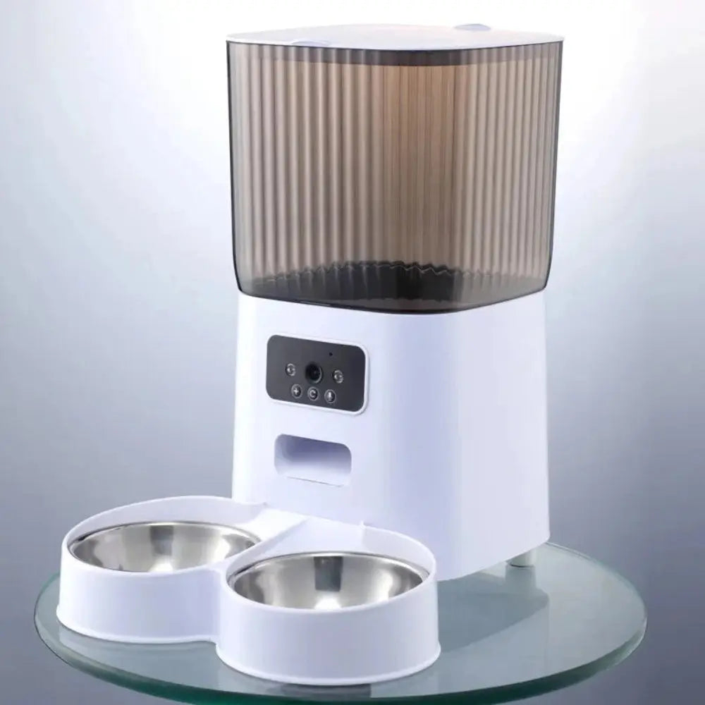 Distributeur de croquettes pour chat avec camera - Griffe d'Amour