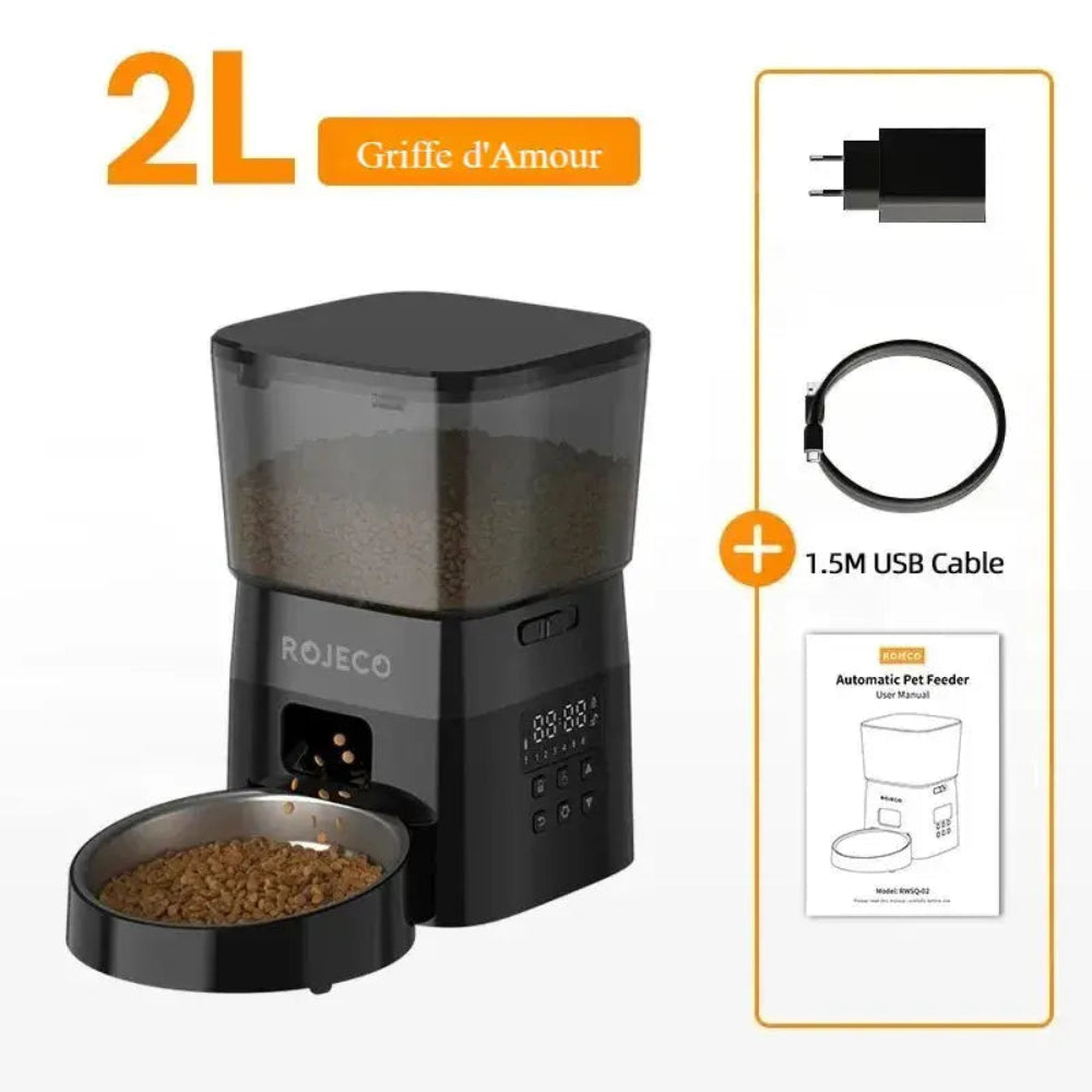 Distributeur de croquettes pour chat connecté - Griffe d'Amour
