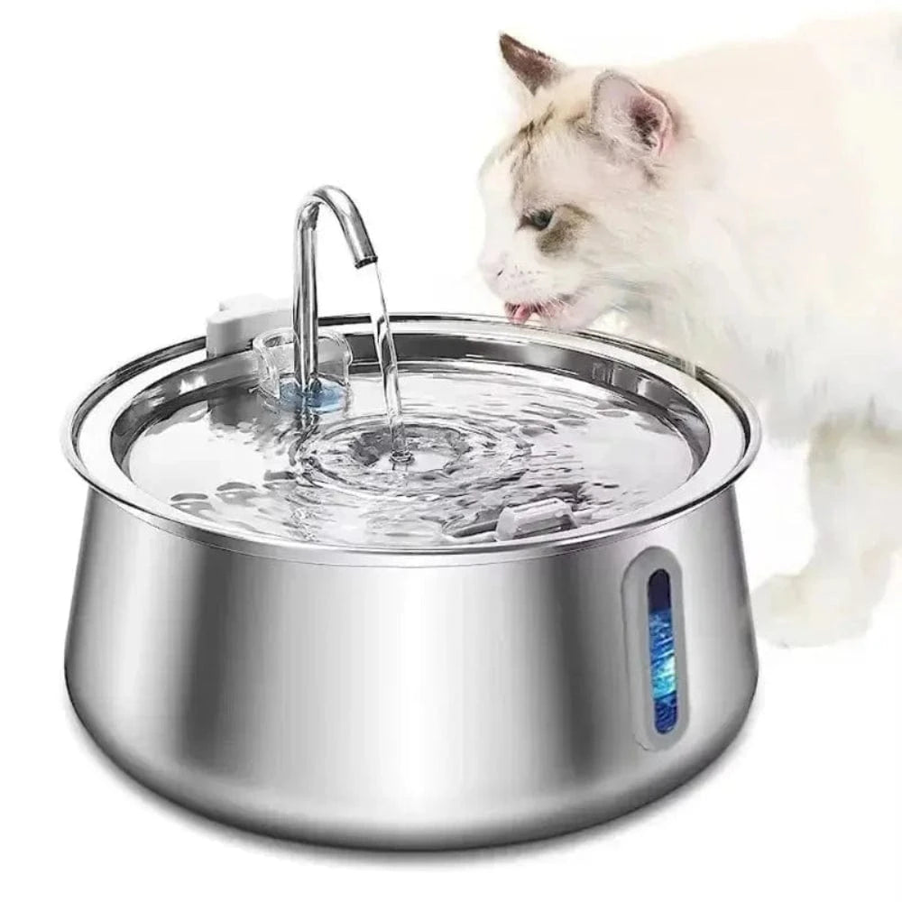 Fontaine à eau chat inox Griffe d'Amour