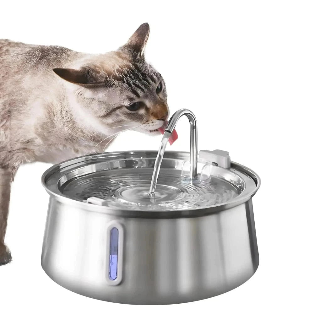 Fontaine à eau chat inox Griffe d'Amour