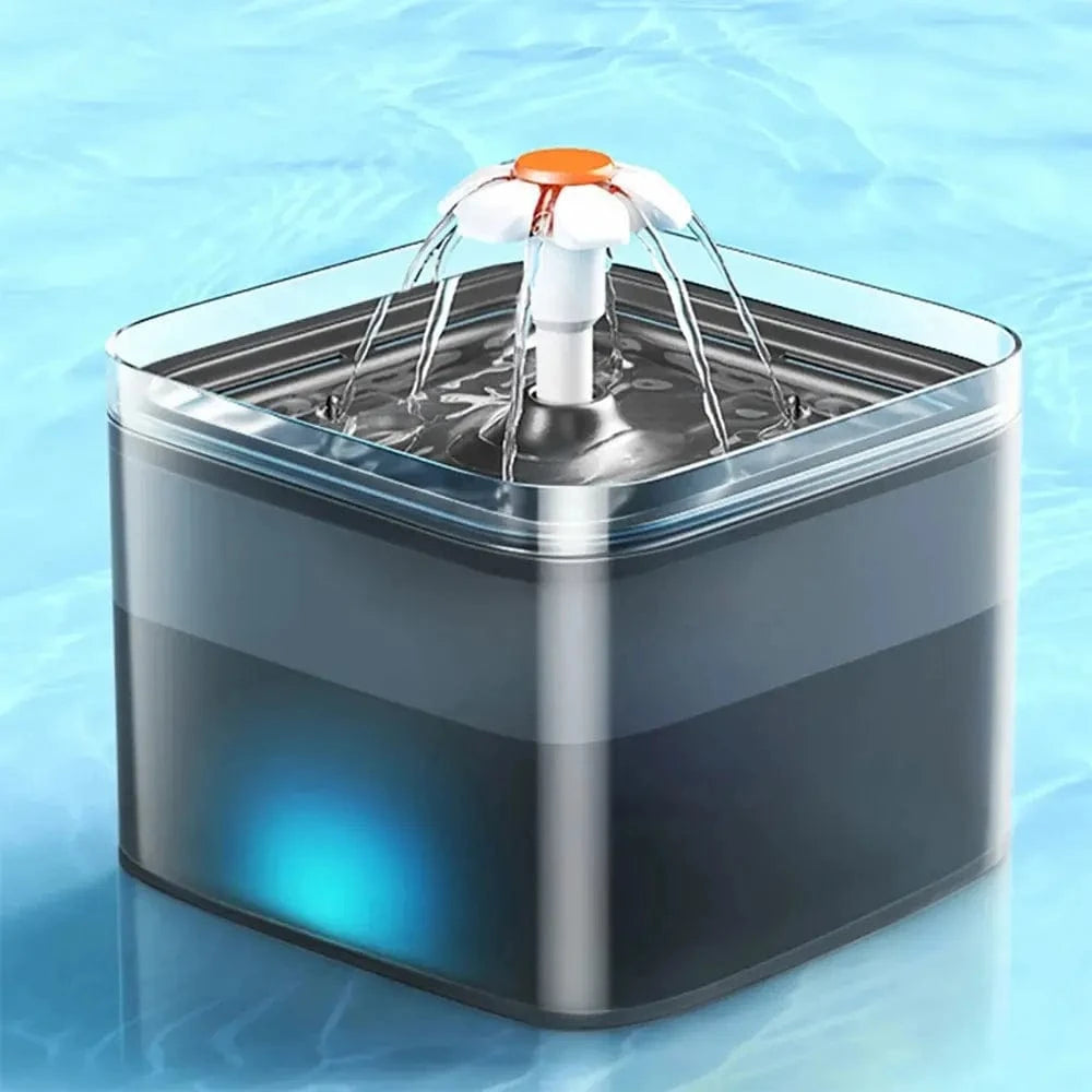 Fontaine à eau chat led - 2L, pratique et écologique Griffe d'Amour