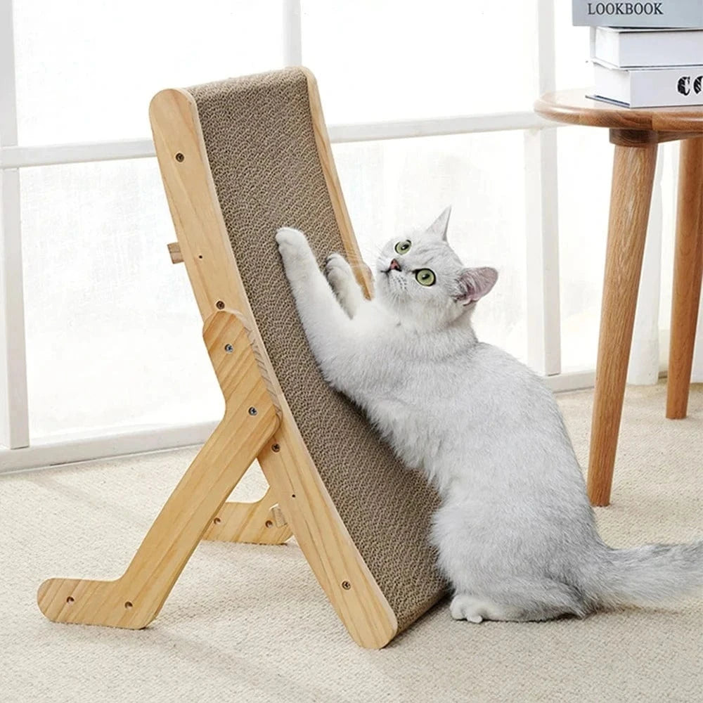 Griffoir en bois pour chat - Griffe d'Amour