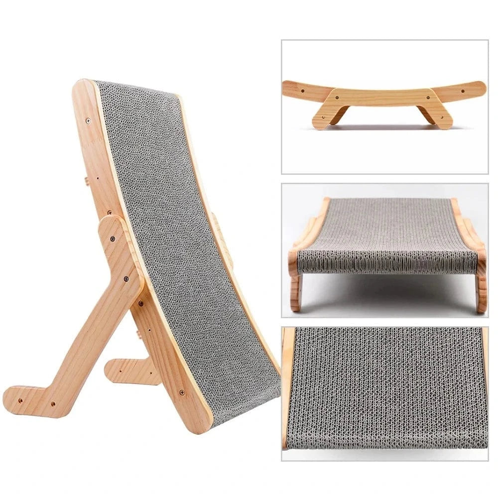 Griffoir en bois pour chat - Griffe d'Amour