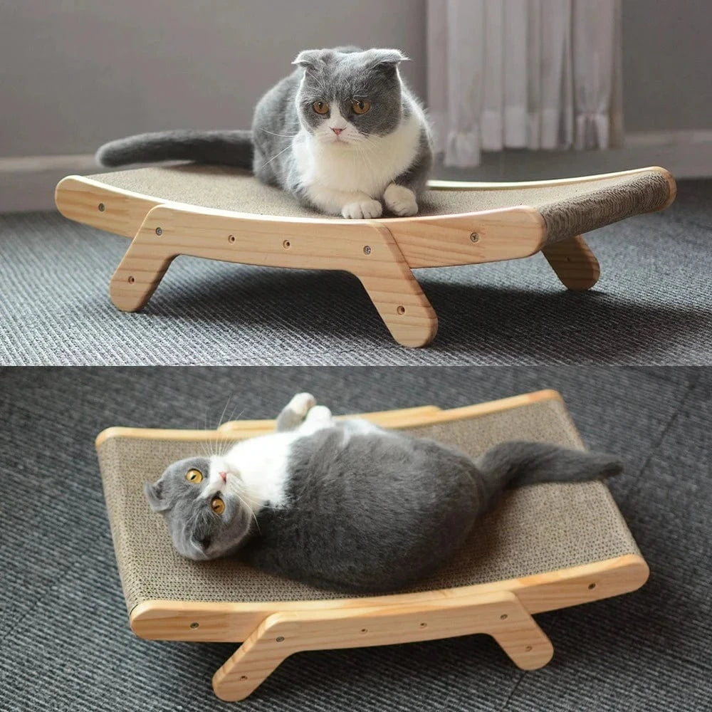 Griffoir en bois pour chat - Griffe d'Amour
