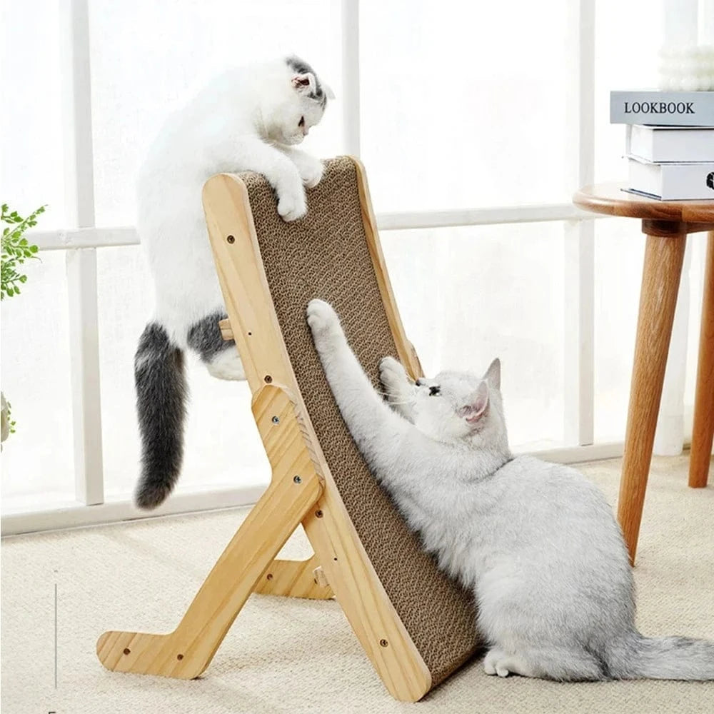 Griffoir en bois pour chat - Griffe d'Amour