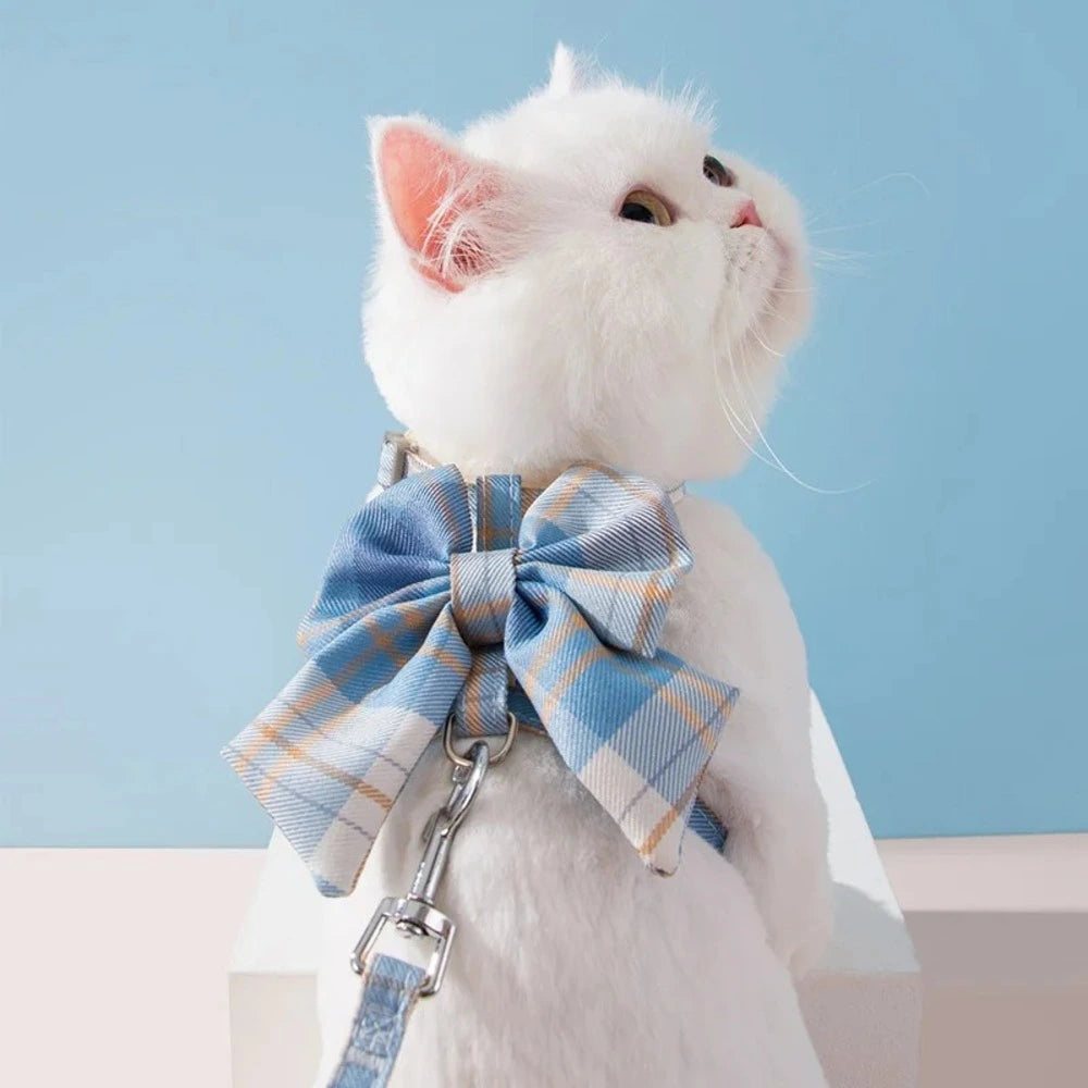 Harnais chat design - Promenade sécurisée et stylée Griffe d'Amour