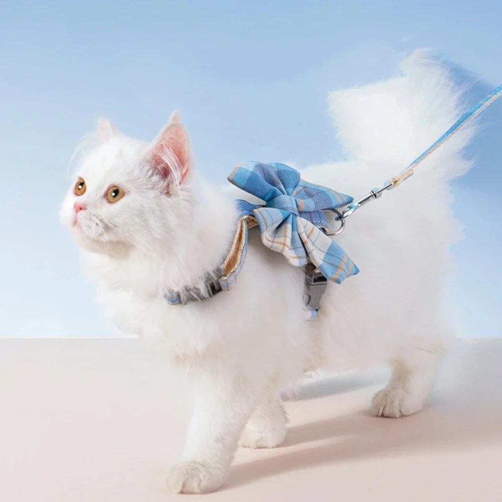 Harnais chat design - Promenade sécurisée et stylée Griffe d'Amour