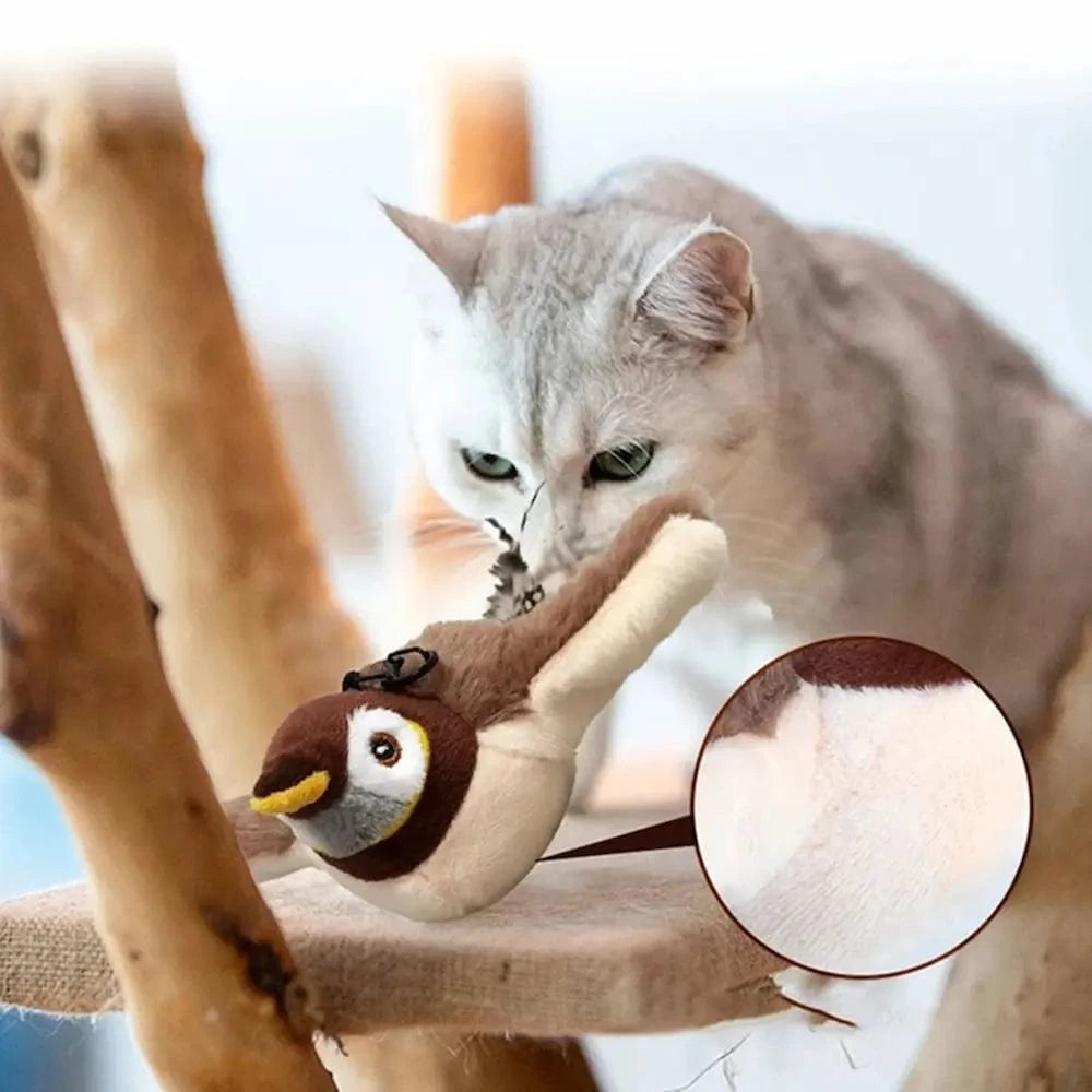 Jouet chat oiseau volant - Griffe d'Amour