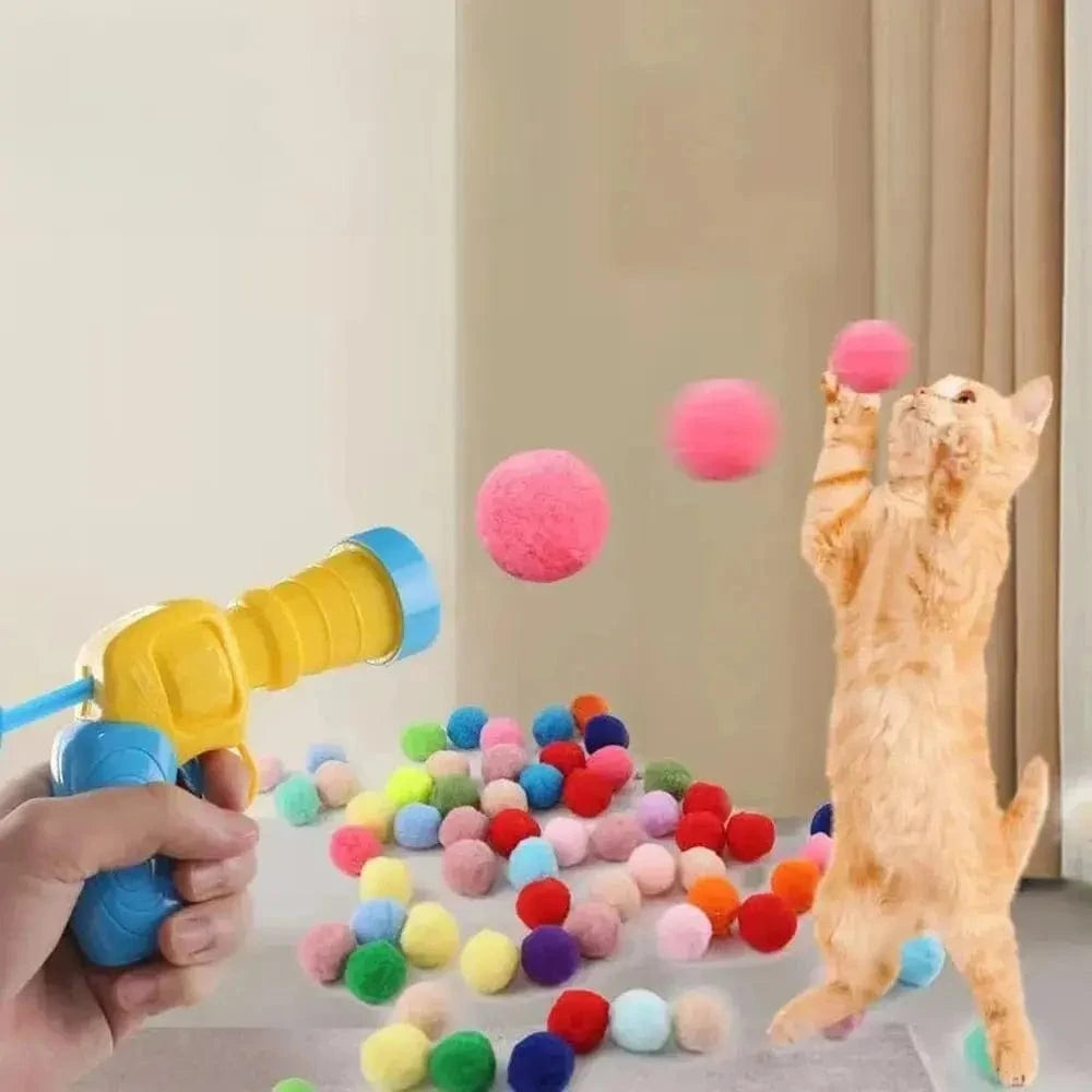 Lanceur de balle pour chat - Jeu interactif et amusant Griffe d'Amour