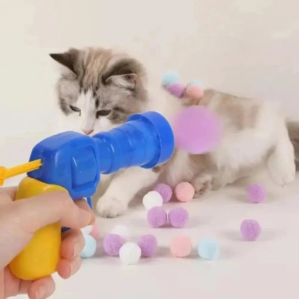 Lanceur de balle pour chat - Jeu interactif et amusant Griffe d'Amour