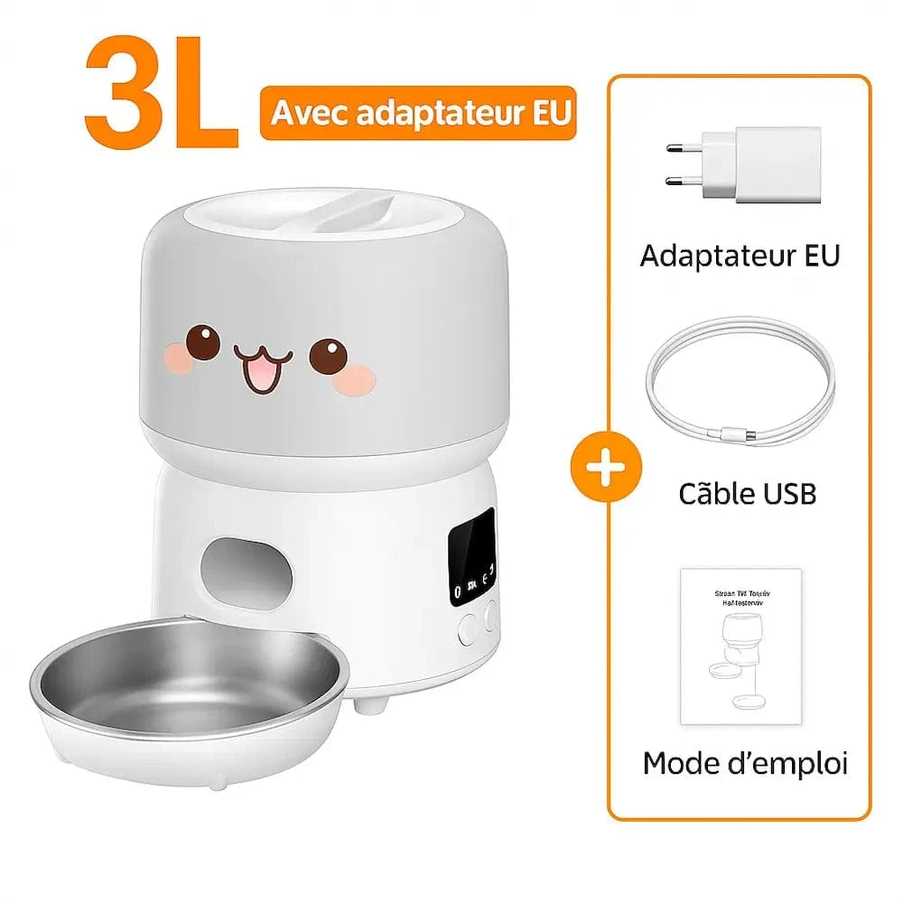 Mangeoire automatique pour chat - Double alimentation Griffe d'Amour