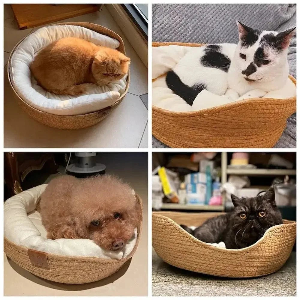 Panier chat bambou - Griffe d'Amour