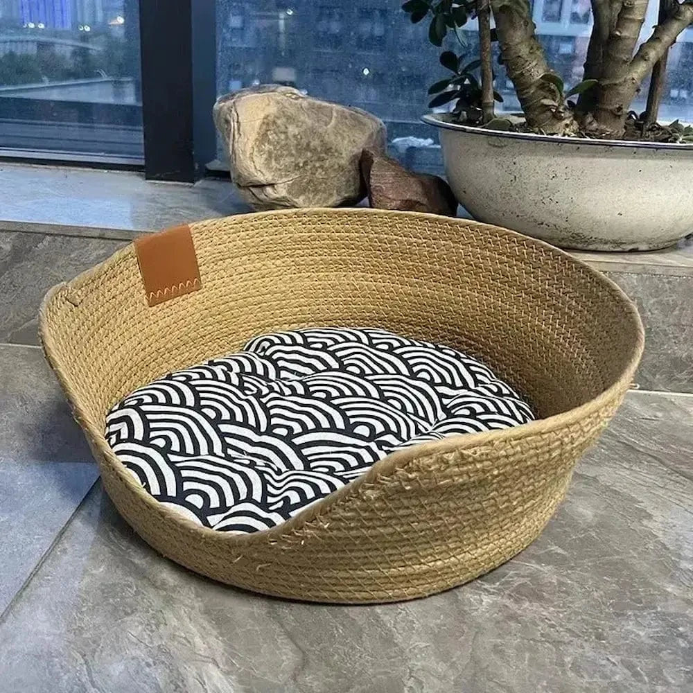 Panier chat bambou - Griffe d'Amour