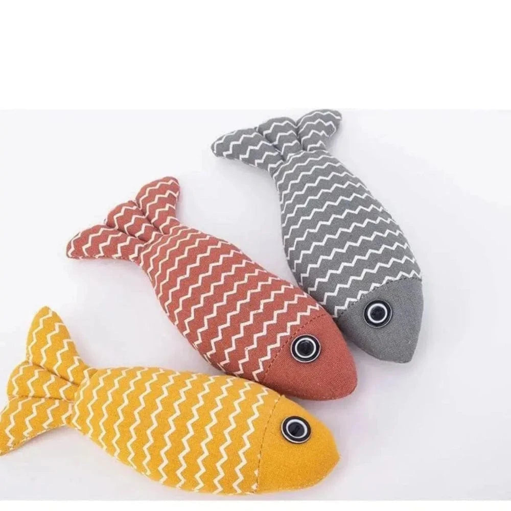 Peluche poisson herbe a chat - Griffe d'Amour