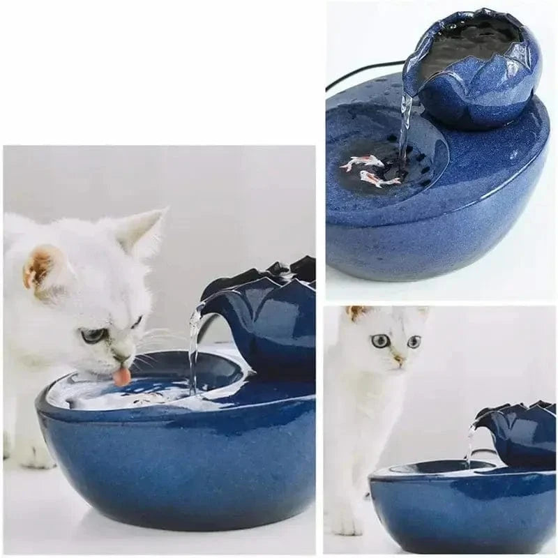Abreuvoir chat céramique - Eau fraîche et propre garantie Griffe d'Amour