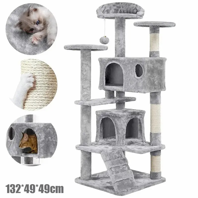 Arbre à chat avec échelle
