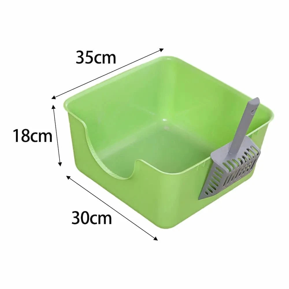 Bac à litière largeur 35 cm - Compact et anti-projections Griffe d'Amour