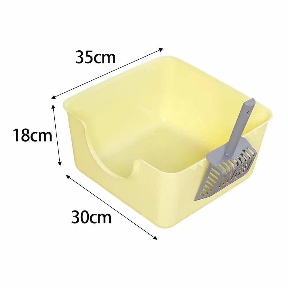 Bac à litière largeur 35 cm - Compact et anti-projections Griffe d'Amour
