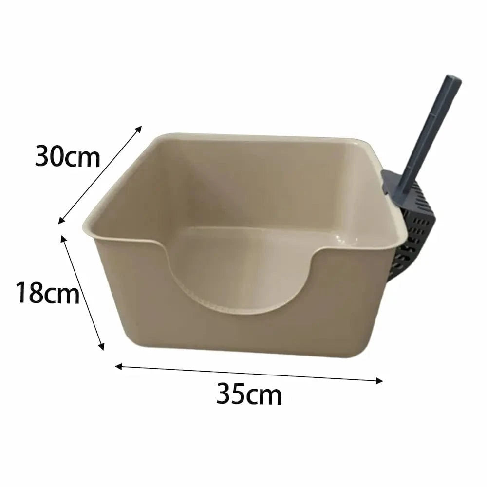 Bac à litière largeur 35 cm - Compact et anti-projections Griffe d'Amour