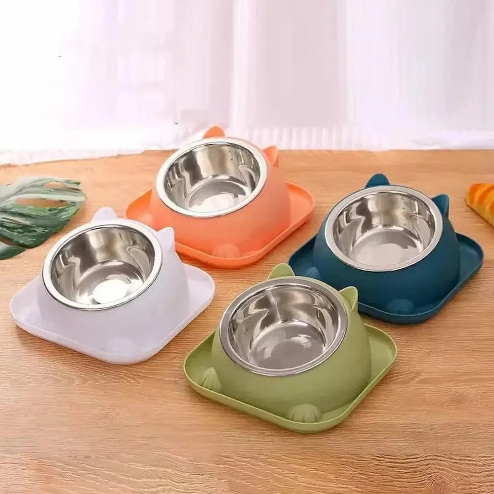 Bol chaton surélevé 15° - Aide à la digestion Griffe d'Amour