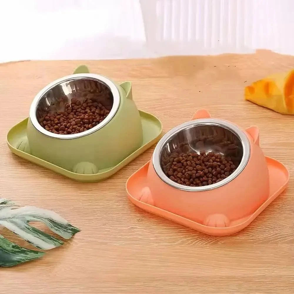 Bol chaton surélevé 15° - Aide à la digestion Griffe d'Amour