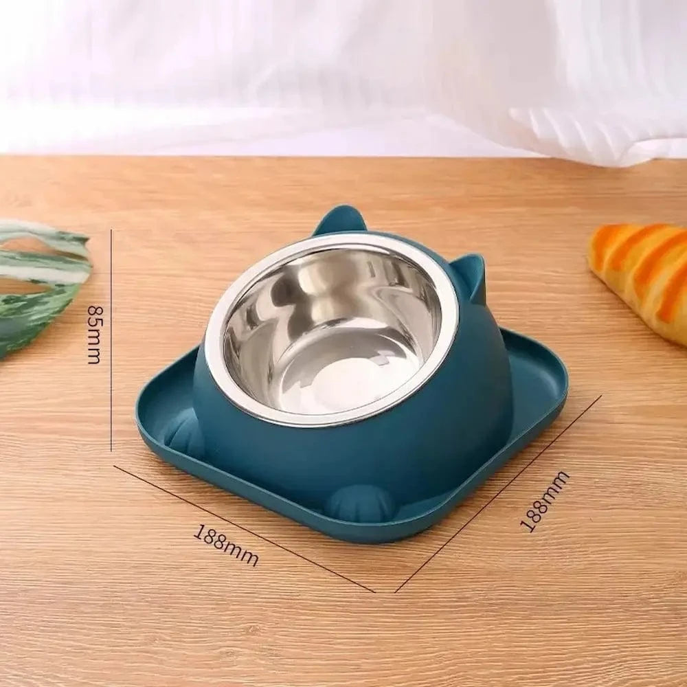 Bol chaton surélevé 15° - Aide à la digestion Griffe d'Amour