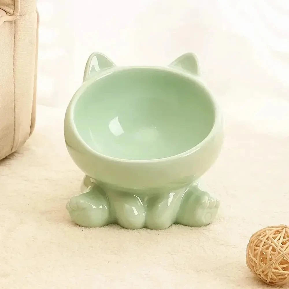 Bol en céramique pour chat - Réduit les vomissements Griffe d'Amour