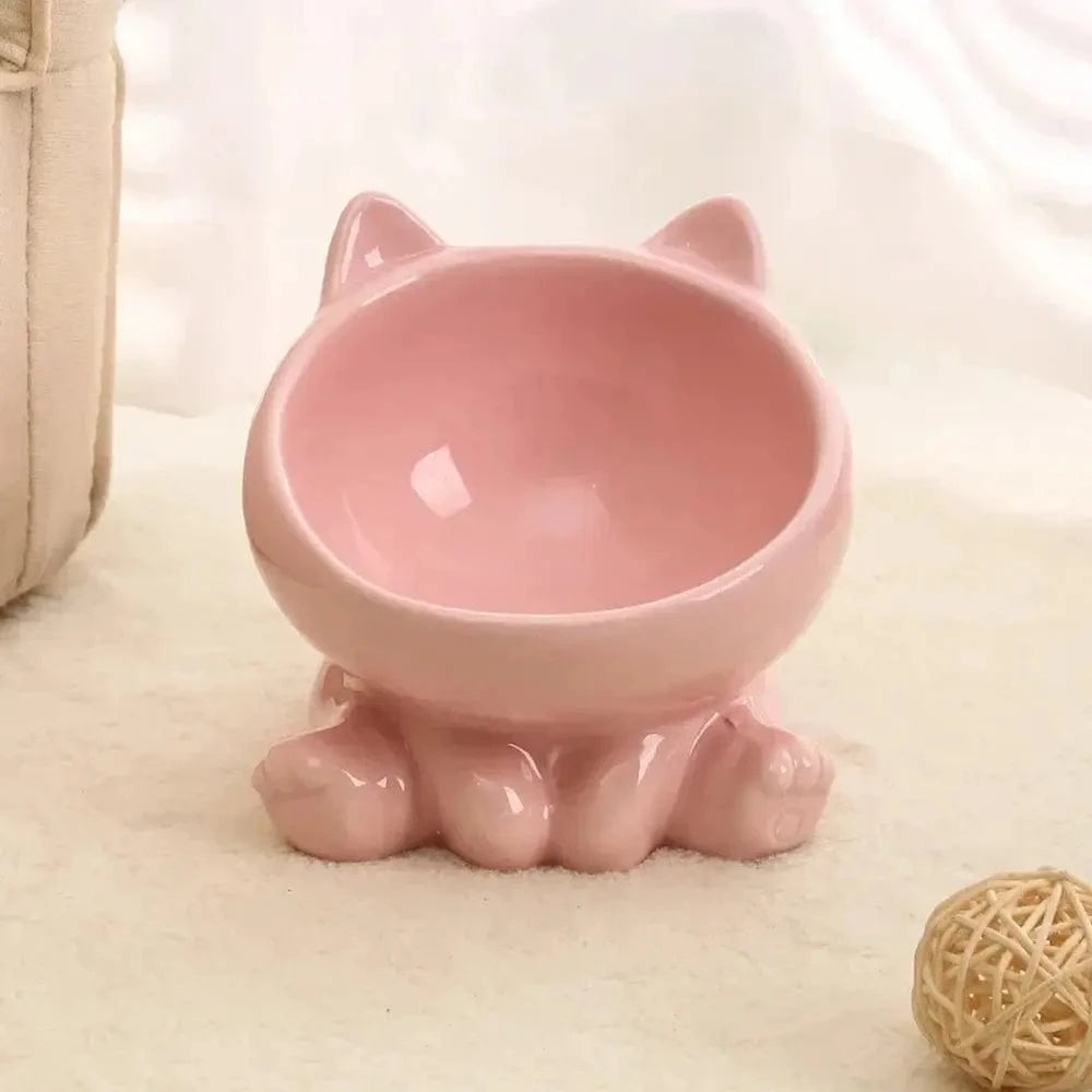 Bol en céramique pour chat - Réduit les vomissements Griffe d'Amour
