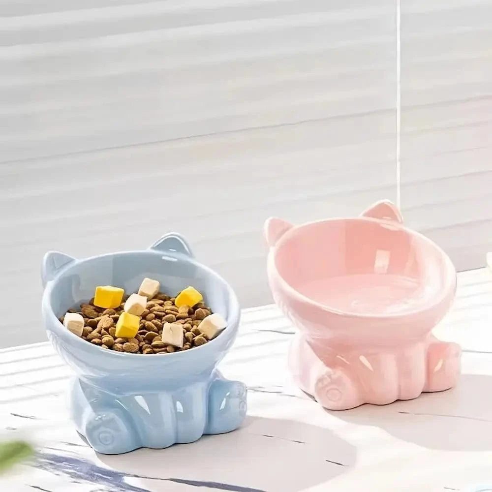 Bol en céramique pour chat - Réduit les vomissements Griffe d'Amour