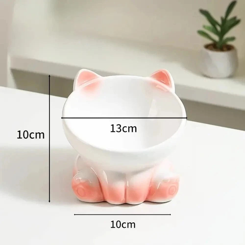 Bol en céramique pour chat - Réduit les vomissements Griffe d'Amour