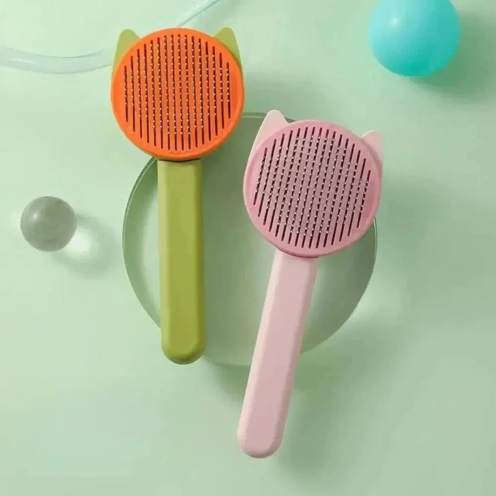 Brosse autonettoyante chat