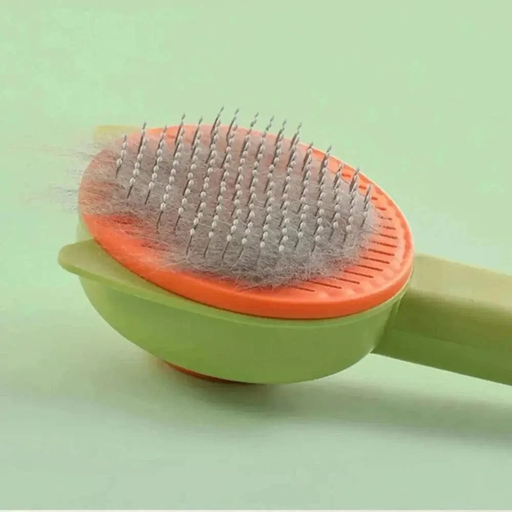 Brosse autonettoyante chat